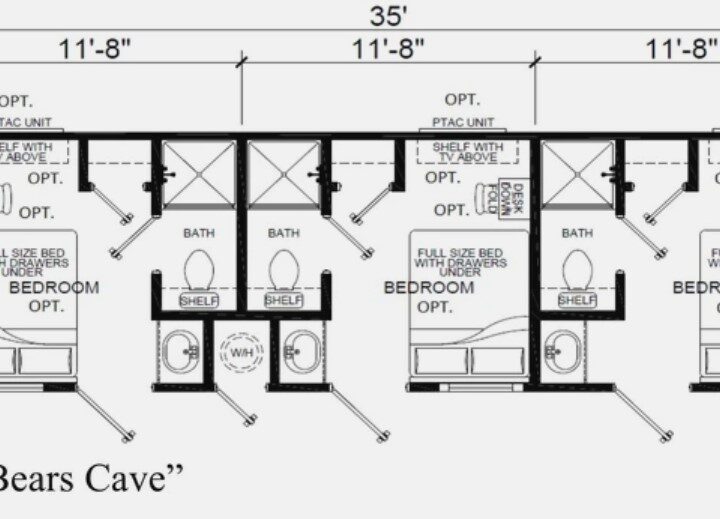 Bears Cave floor plan